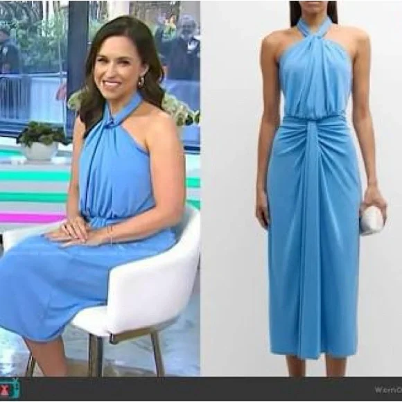 Cinq à Sept Strapless Blue Dress - Picture 3 of 7